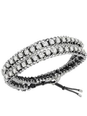 Swarovski Crystal Double String Venetie Wrap Around Bracelet-NEW WITH TAGS & BOX